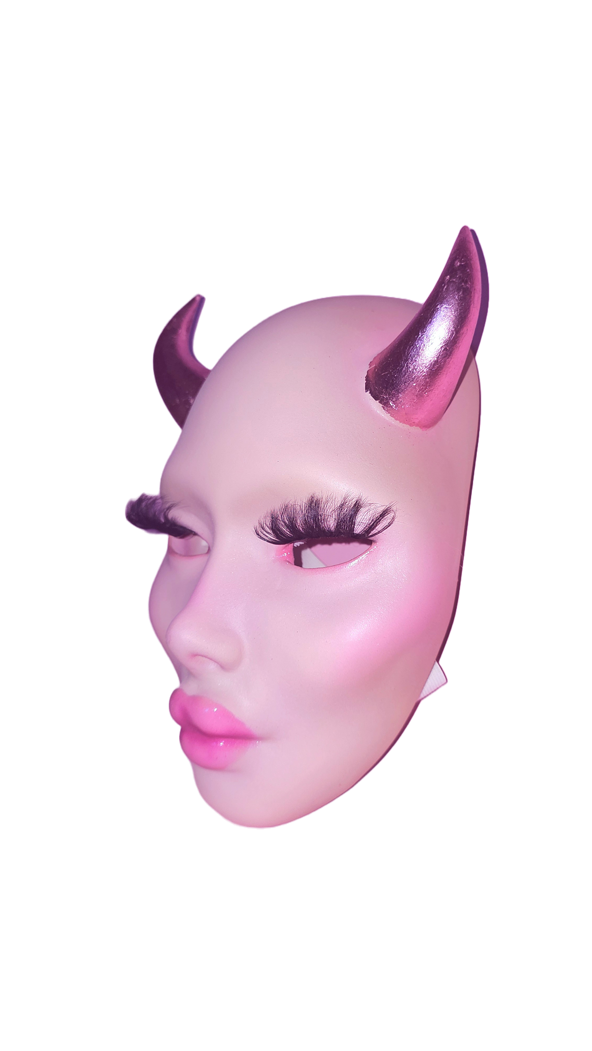 Lady Devil face mask OOAK
