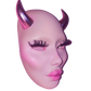 Lady Devil face mask OOAK