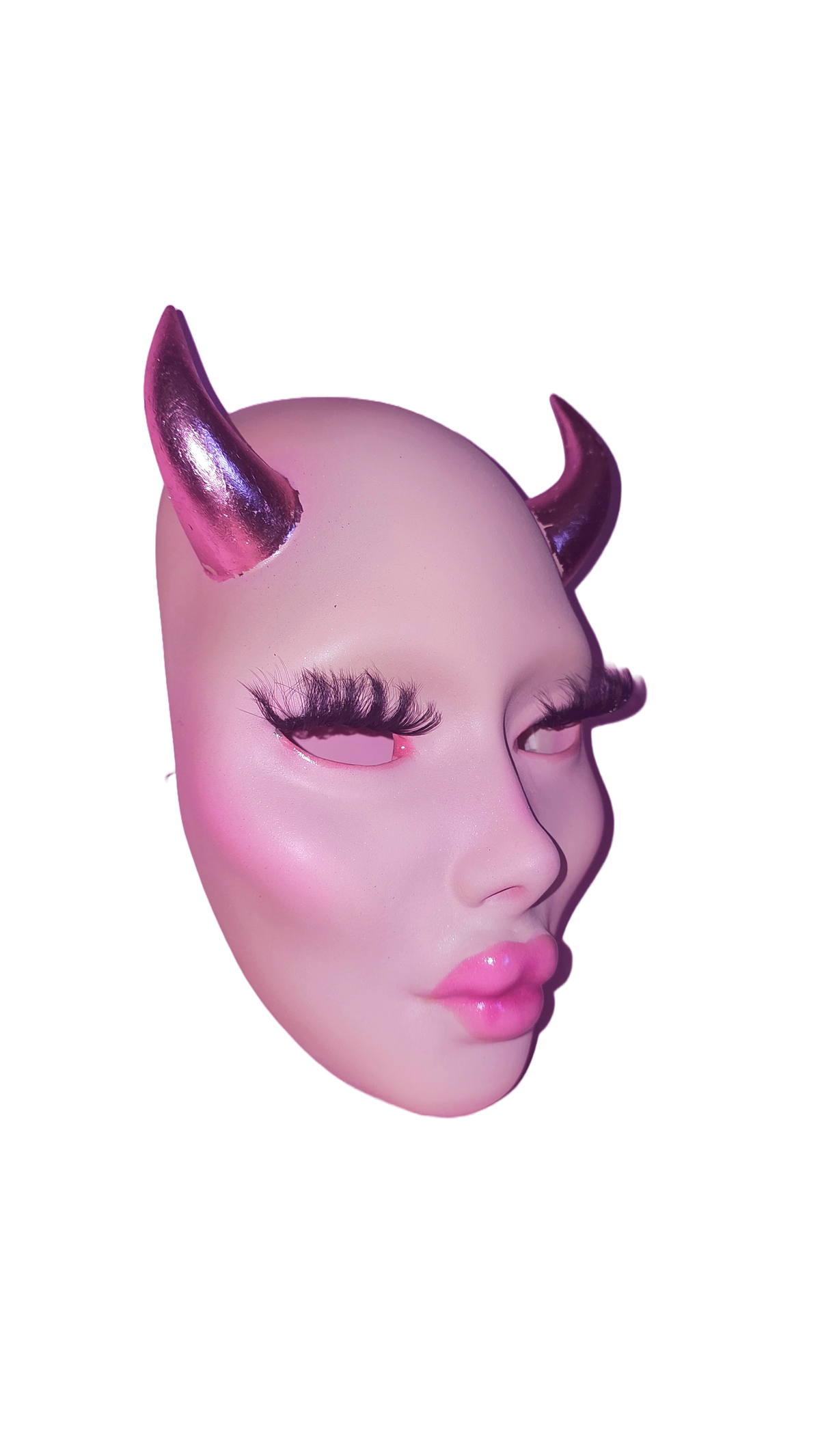 Lady Devil face mask OOAK
