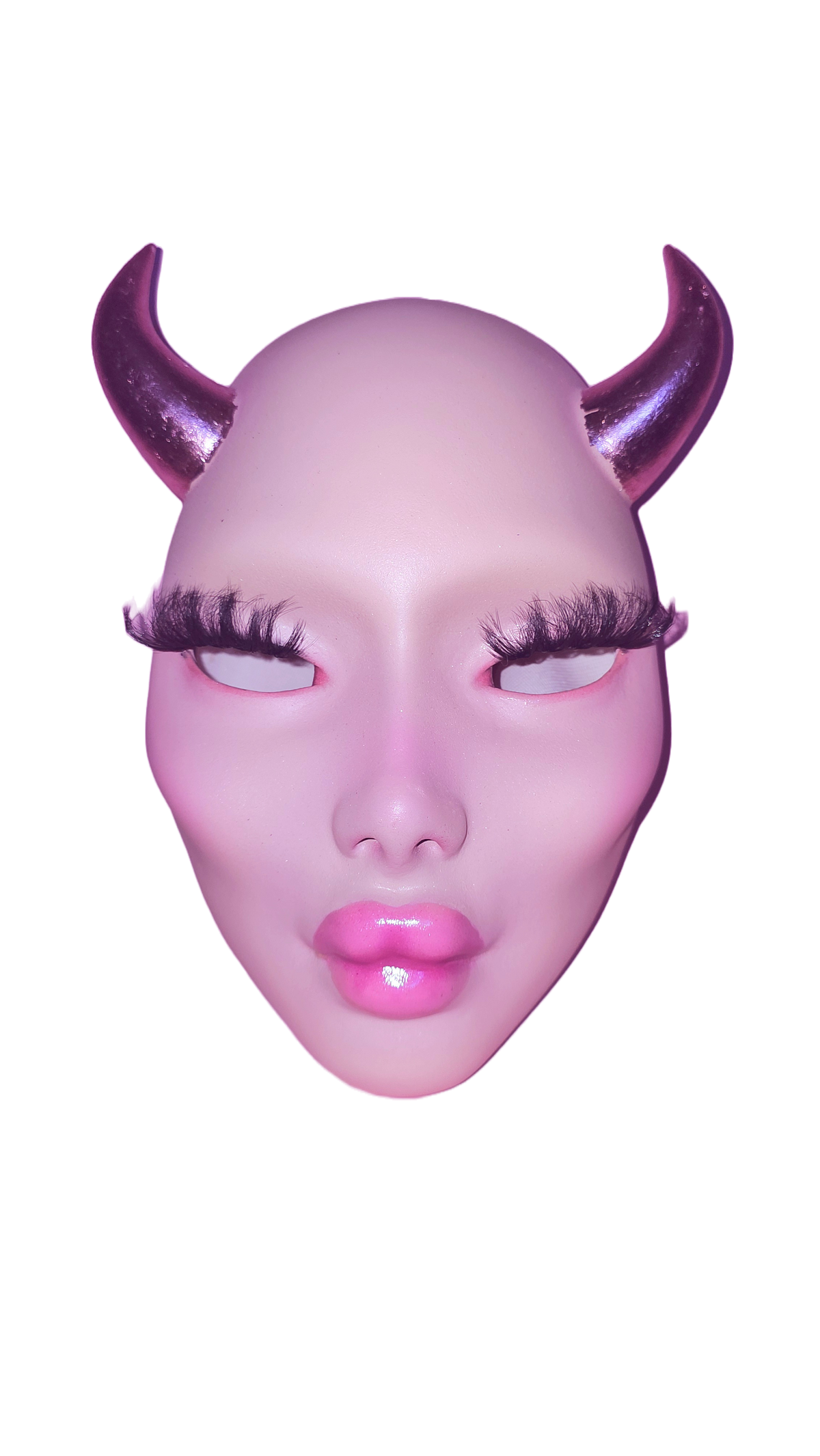 Lady Devil face mask OOAK