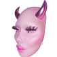 Lady Devil face mask OOAK