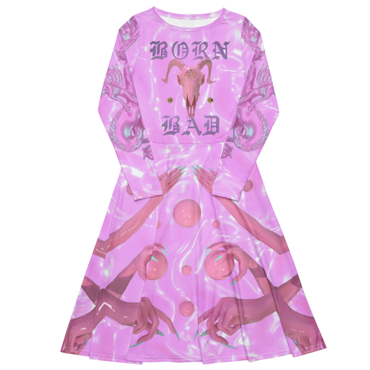 Born Bad Classic long sleeve midi dress